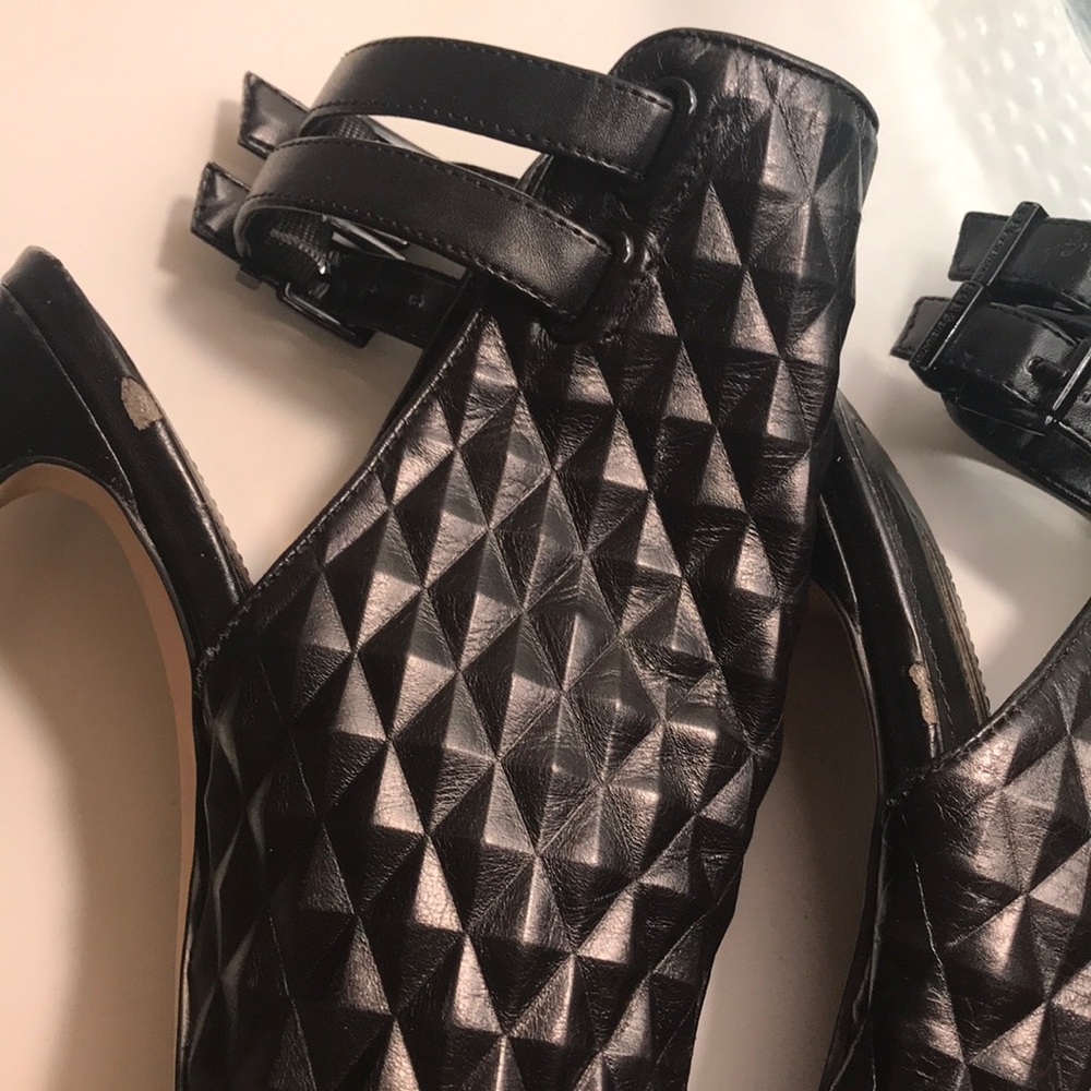 BCBGeneration Black Leather Stiletto Booties - Picture 7 of 7